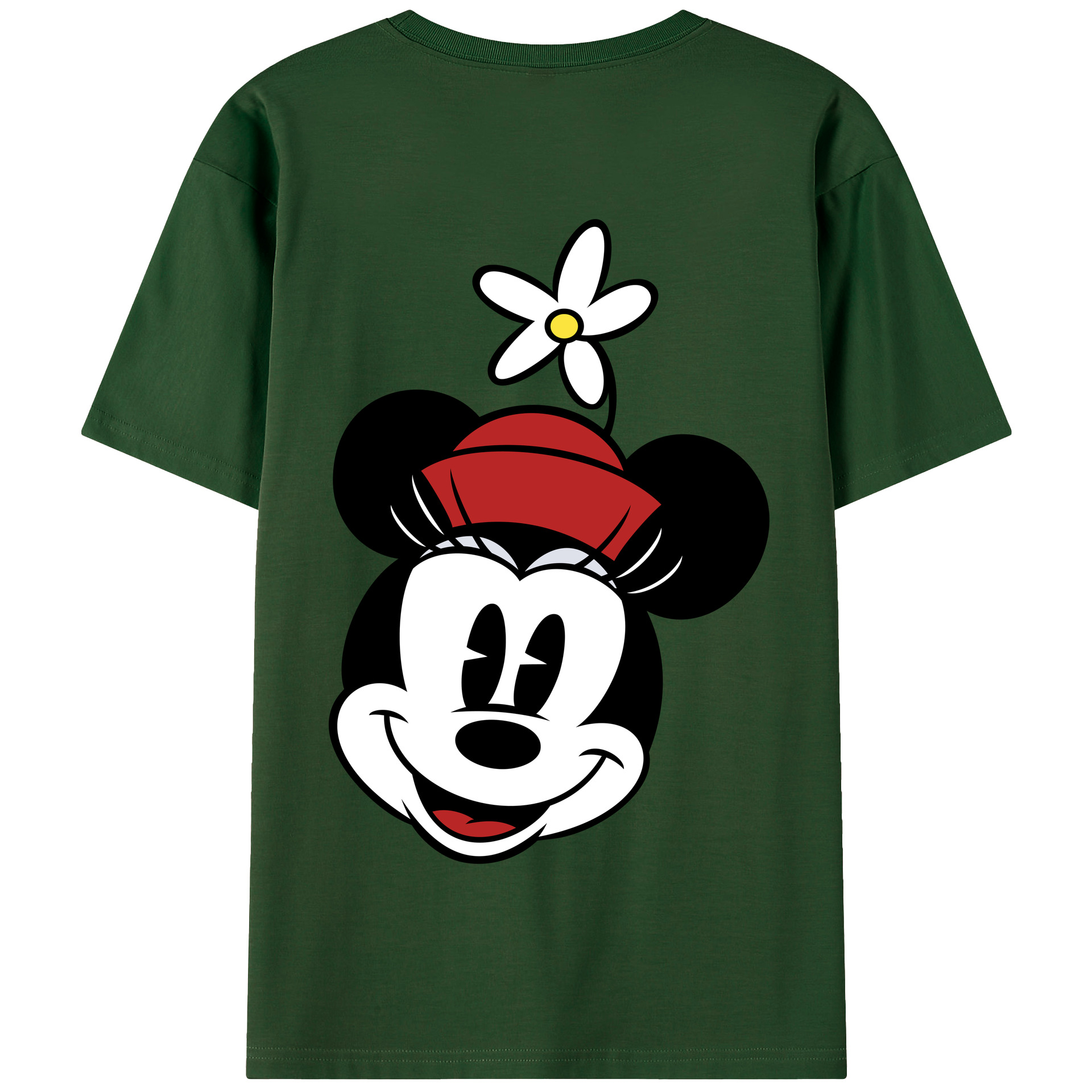 （画像用） ミッキーマウス Mickey Mouse 綿100％半袖Tシャツ（背面プリント）